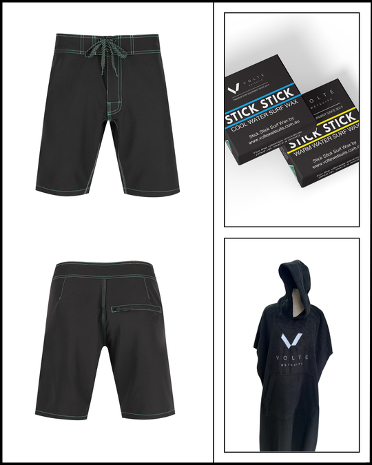 The Boardies, Poncho & Wax Surf Bundle