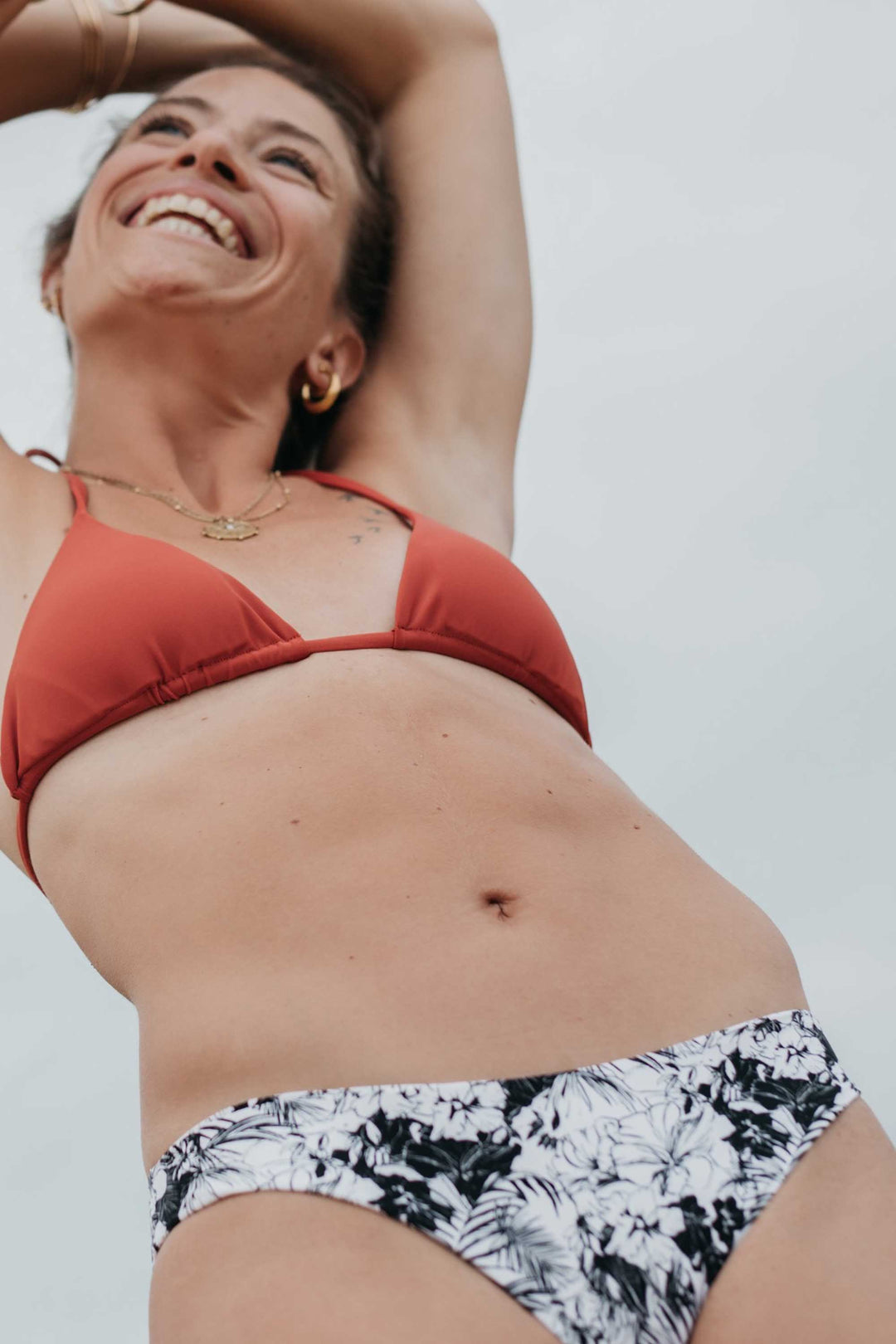 Rust Triangle Bikini Top