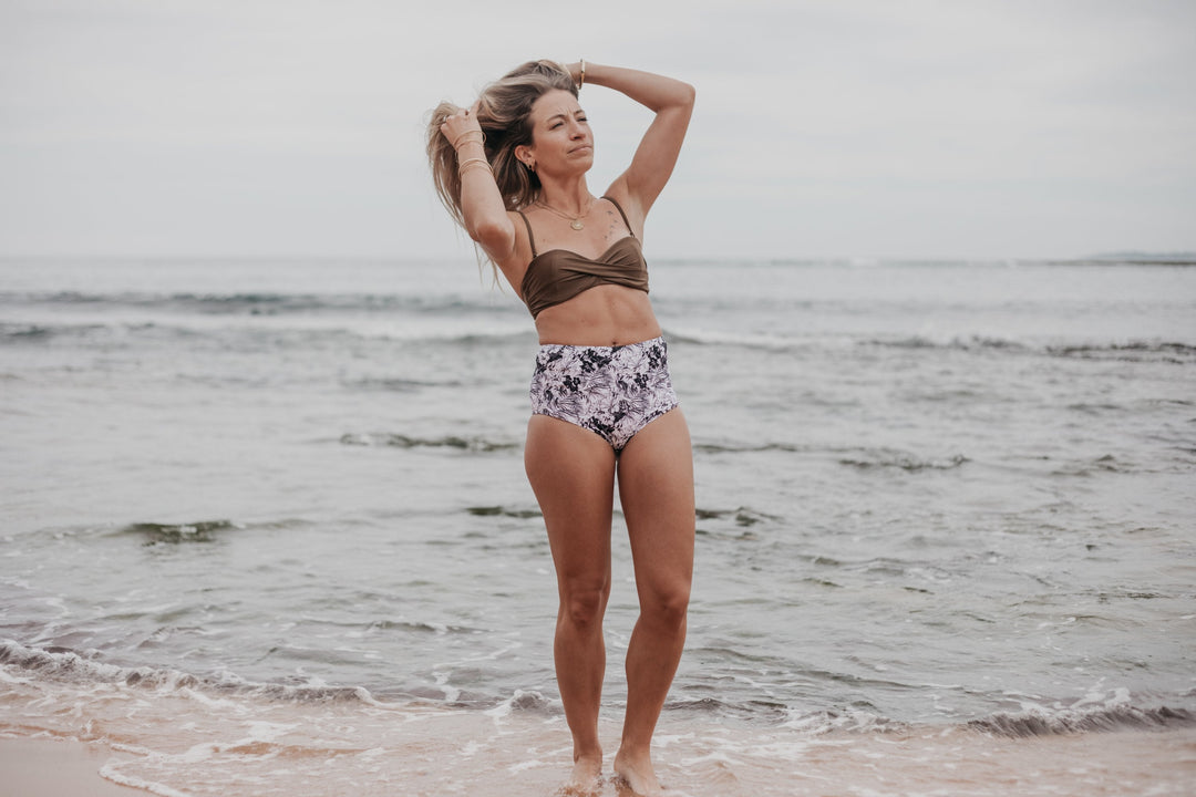 Bronze Bandeau Bikini Top