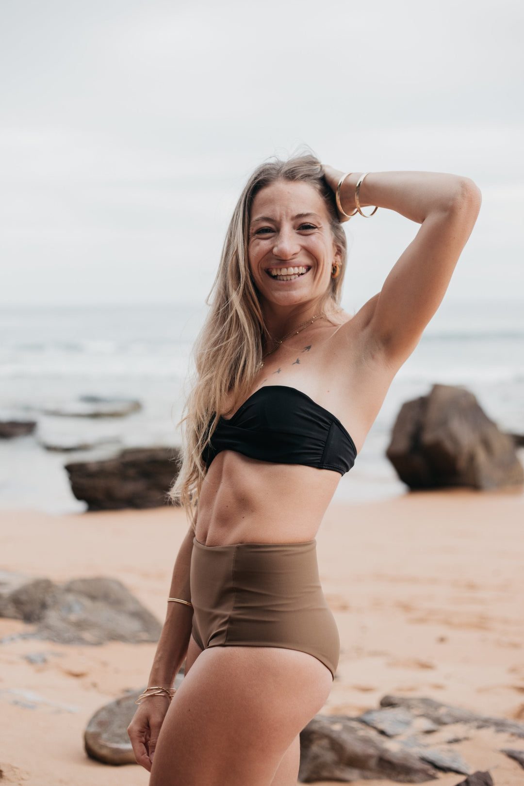 Black Bandeau Bikini Top