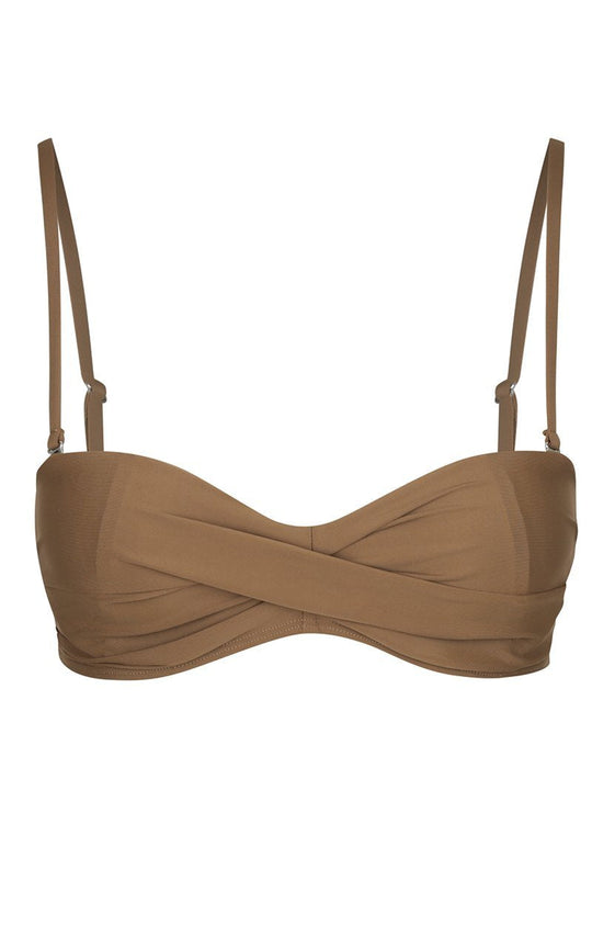 Bronze Bandeau Bikini Top