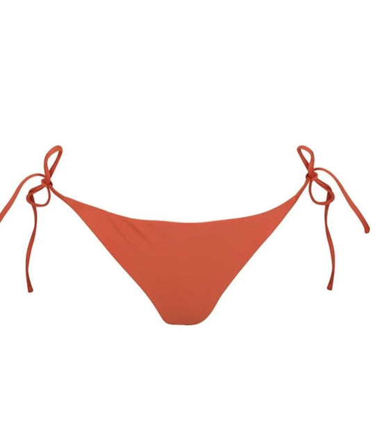 Rust Tie Side Bikini Bottoms