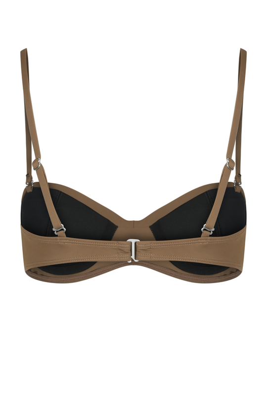 Bronze Bandeau Bikini Top