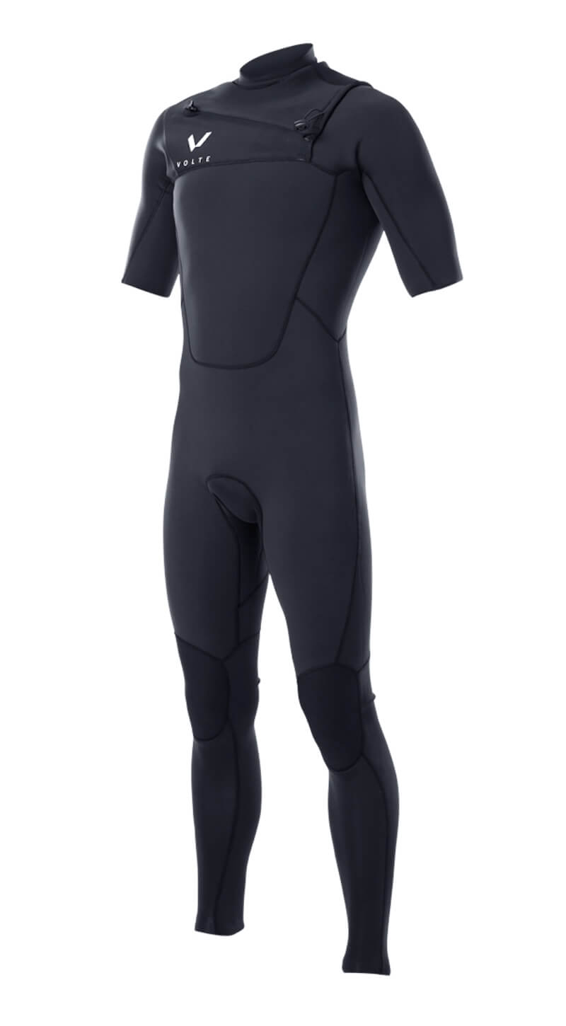 Mens Premium 2x2 Chest-Zip S/S Steamer - Volte Wetsuits Australia