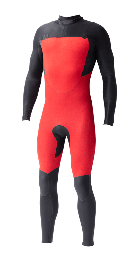 Mens Vital PLUS  3x2 Chest-Zip Steamer - Volte Wetsuits Australia