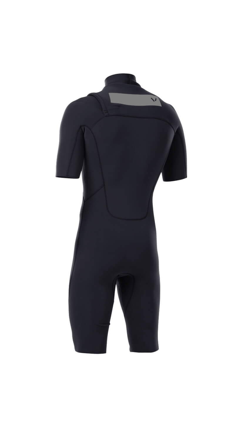 Mens Premium 2x2 Chest-Zip S/S Springsuit - Volte Wetsuits Australia