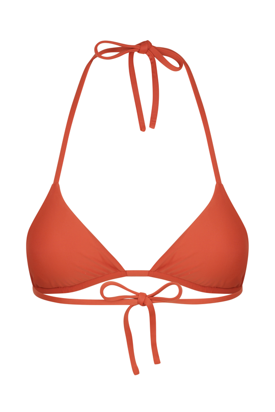 Rust Triangle Bikini Top