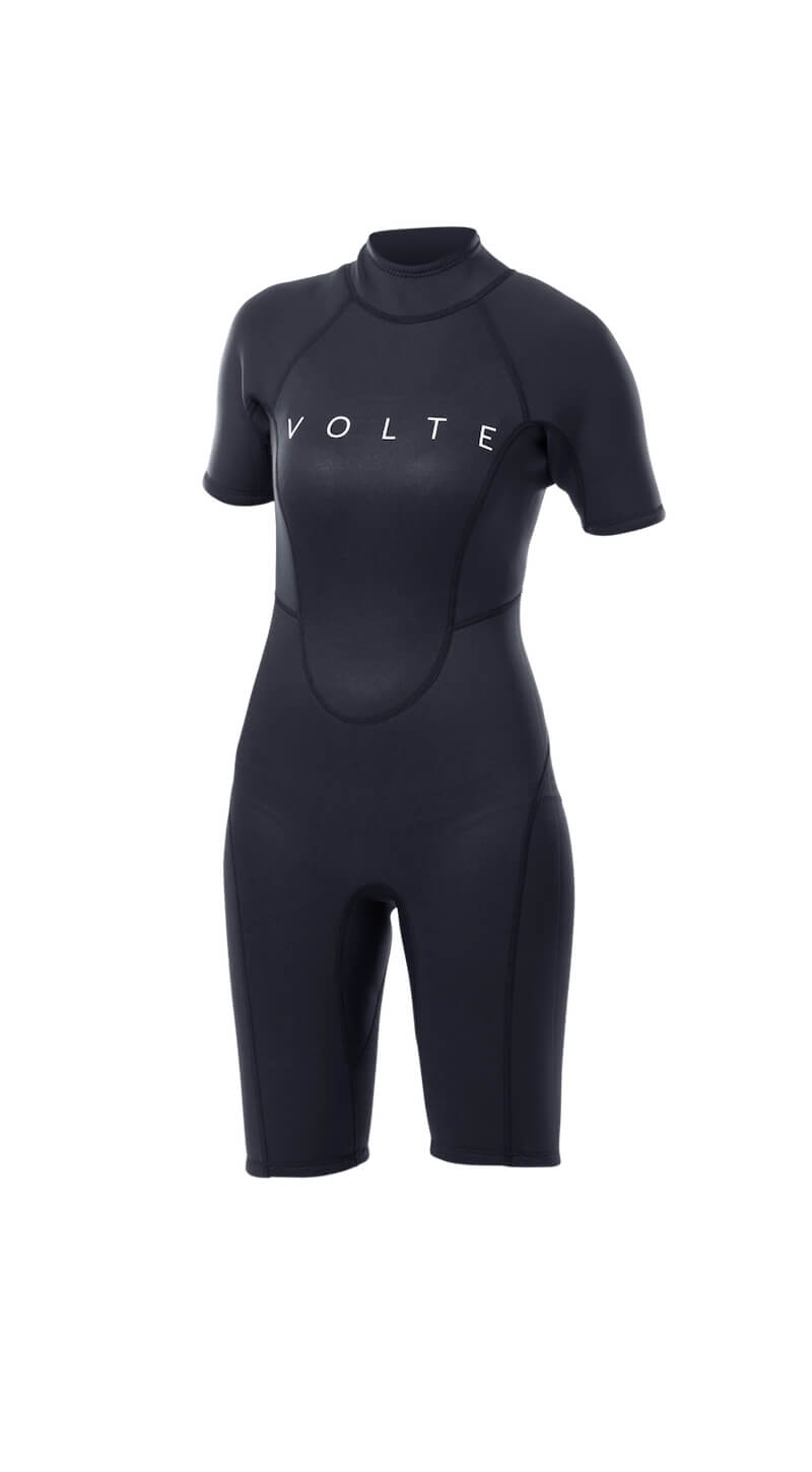 Womens Vital 2x2 Back-Zip Flatlock Springsuit - Volte Wetsuits Australia
